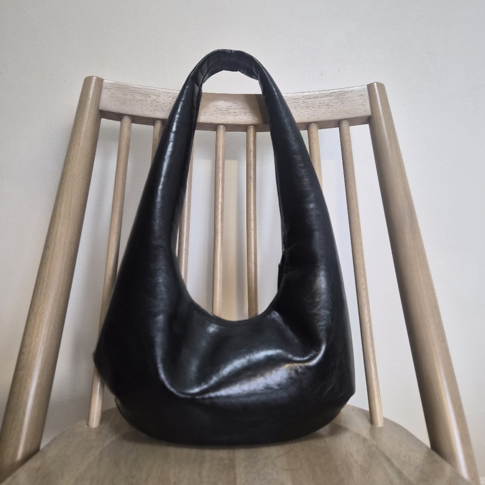Zara black hobo shoulder bag